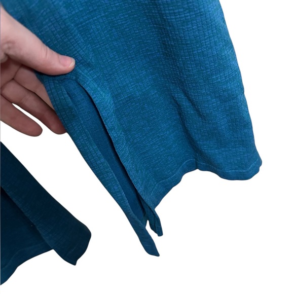 JoyLab Women's Textured Flare Leggings Teal Size XXL Split Hem Athleisure - Picture 8 of 11